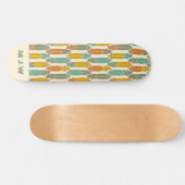 rek-planpatroonmonogrammen Schaats Skateboard (Horizontaal)
