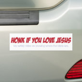Reken als je een idioot bent :) bumpersticker (Op auto)