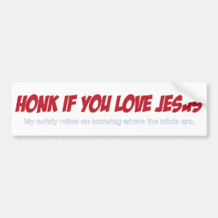 Reken als je een idioot bent :) bumpersticker