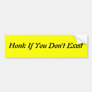 Reken als je niet bestaat bumpersticker