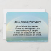 "Reken op God" Kaart (Voorkant)