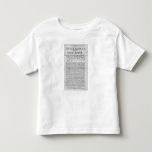 Rekening van de procedure kinder shirts