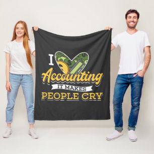 Rekeningen Vorderingen I Love Accounting Fleece Deken