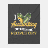 Rekeningen Vorderingen I Love Accounting Fleece Deken (Voorkant)