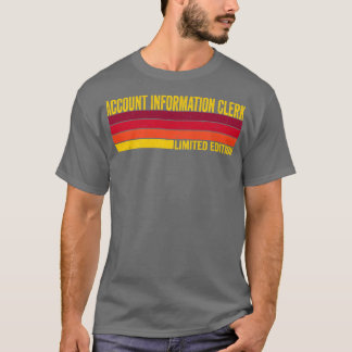 Rekeninggegevens klerk t-shirt