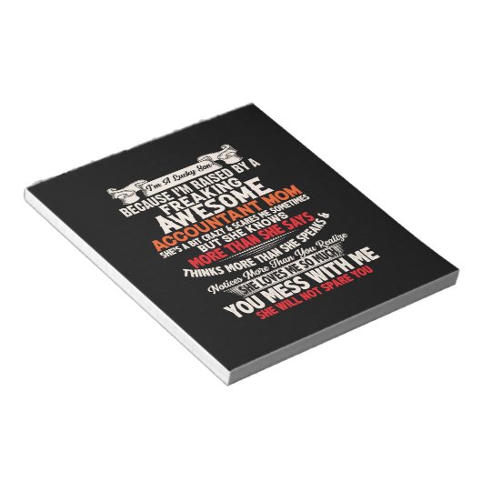 Rekeningoverzicht | Geweldige accountant Notitieblok (Schuin)