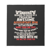 Rekeningoverzicht | Geweldige accountant Notitieblok (Voorkant)