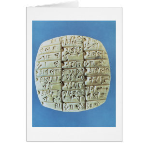 Rekeningoverzicht met cuneiform script, c.2400 BC