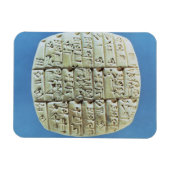 Rekeningoverzicht met cuneiform script, c.2400 BC  Magneet (Horizontaal)