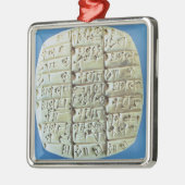 Rekeningoverzicht met cuneiform script, c.2400 BC  Metalen Ornament (Links)