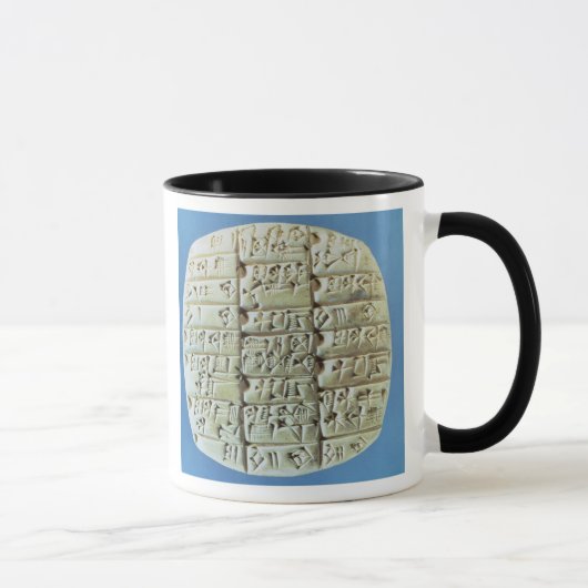 Rekeningoverzicht met cuneiform script, c.2400 BC  Mok (Rechts)