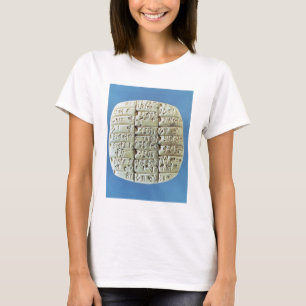 Rekeningoverzicht met cuneiform script, c.2400 BC T-shirt