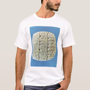 Rekeningoverzicht met cuneiform script, c.2400 BC  T-shirt