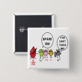 rekenknop 5 vierkante button 5,1 cm (Voorkant /achterkant)