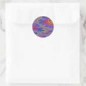 Rekenkundig Chickweed Fractal Design 6 Ronde Sticker (Tas)