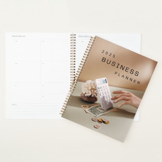 Rekenmachine en geld business planner 2025 (Display)