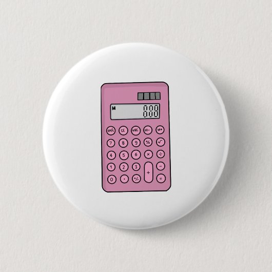 Rekenmachine Ronde Button 5,7 Cm (Voorkant)