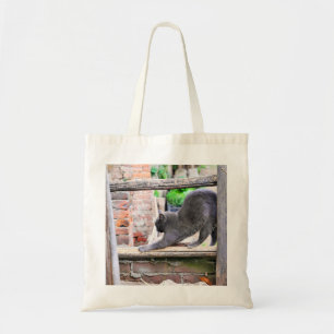 Rekkende kat tote bag