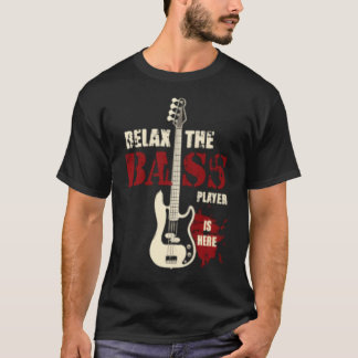 Rela de basspeler is hier retro t-shirt