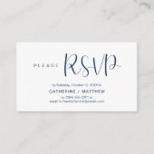 Relance de réponse aux invitations de mariage, Mod (Devant)