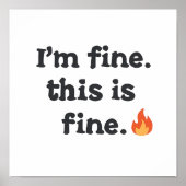 Relatable Chaos and Anxiety Humor Poster (Voorkant)