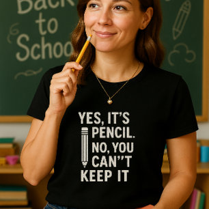 Relatable Classroom Humor; Leuke School Potlood T-shirt