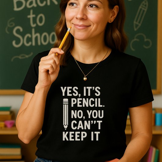 Relatable Classroom Humor; Leuke School Potlood T-shirt