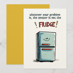 Relatable Diet Fridge Meme voor Serial Snackers Kaart