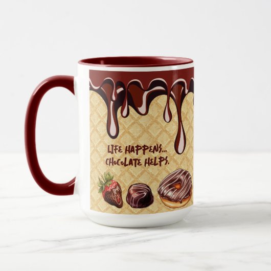 Relatable Funny Phrase Chocoladeliefhebbers Desser Mok (Links)