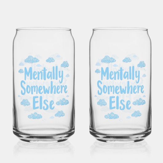 Relatable "Mentally Somewhere Else" with Clouds (Verso)