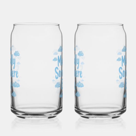 Relatable "Mentally Somewhere Else" with Clouds Blikvorm Glas (Links)