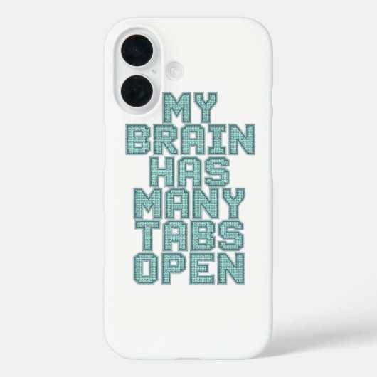 Relatable Overwhelmed and Busy Mind Case-Mate iPhone Case (Achterkant)
