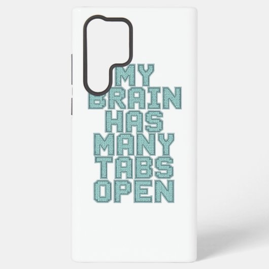 Relatable Overwhelmed and Busy Mind Samsung Galaxy Hoesje (Achterkant)