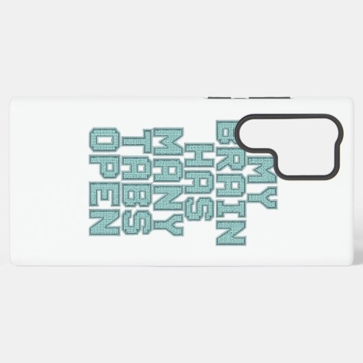 Relatable Overwhelmed and Busy Mind Samsung Galaxy Hoesje (Achterkant horizontaal)