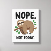 Relatable Tired and Moody Quote Canvas Afdruk (Voorkant)