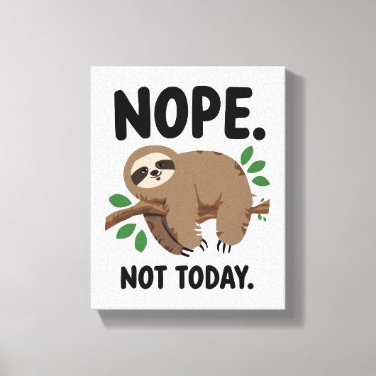 Relatable Tired and Moody Quote Canvas Afdruk (Voorkant)