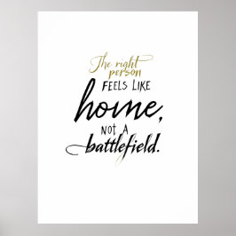 Relatie Home vs. Battlefield Poster