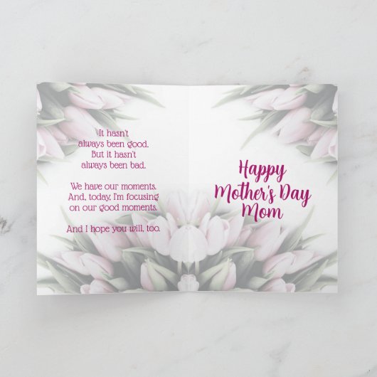 Relatie is geëvolueerd - Moederdag Bedankkaart (Binnen)