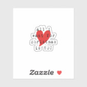 Relatie LDR over lange afstand Sticker (Vel)