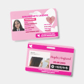 Relatie License Kaart Badge (Front & Back)