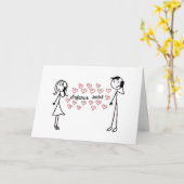 Relatie over lange afstand kaart (Gele Bloem)