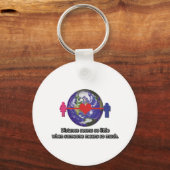 Relatie over lange afstand sleutelhanger (Voorkant)