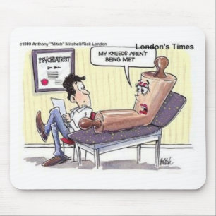 Relatie/Psychologie Cartoon Grappige Cadeaus Muismat