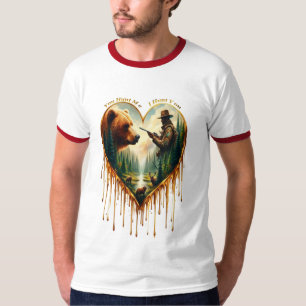 Relatie tussen Hunter grizzly Beer en herten T-shirt