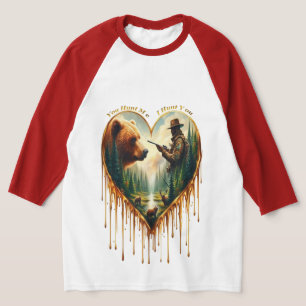 Relatie tussen Hunter grizzly Beer en herten T-shirt