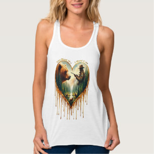 Relatie tussen Hunter grizzly Beer en herten Tanktop