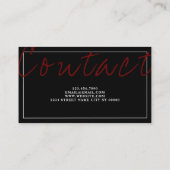 Relatie voor huwelijksadvisering Therapist Visitekaartje (Achterkant)