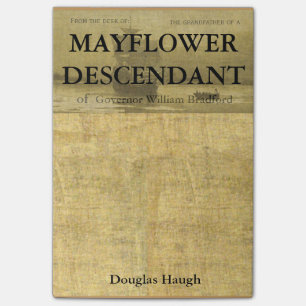 Relatief ten opzichte van een Mayflower Descendant Post-it® Notes