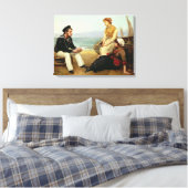 Relating his Adventures, 1881 Canvas Afdruk (Insitu (Slaapkamer))