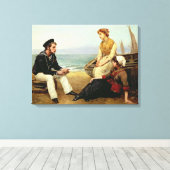 Relating his Adventures, 1881 Canvas Afdruk (Insitu (Houten vloer))